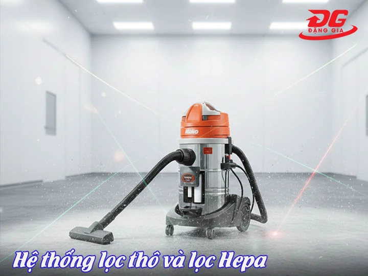 hệ thống lọc máy hút bụi Hako