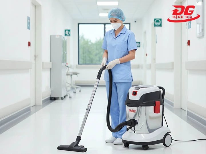 Máy hút bụi Hako dùng cho bệnh viện