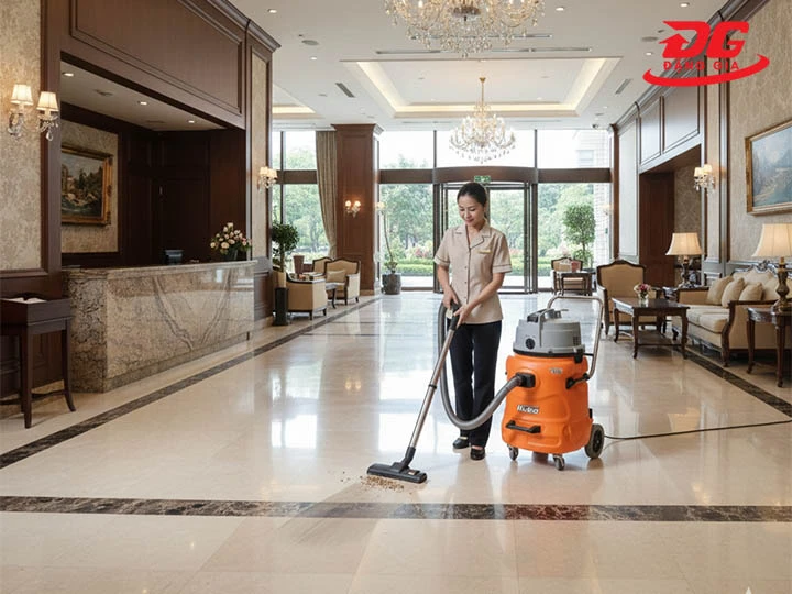 Máy hút bụi Hako dùng cho khách sạn