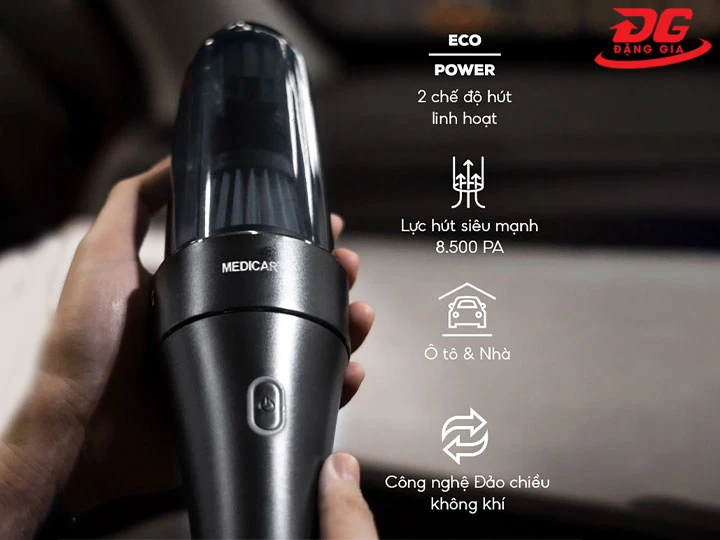 Máy hút bụi Medicar - Lực hút mạnh, làm sạch sâu chỉ trong 1 lần