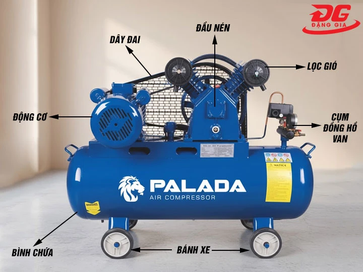 Cấu tạo máy nén khí Palada PA-370