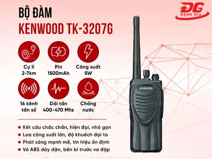 địa chỉ mua Bộ đàm Kenwood TK 3207G chính hãng