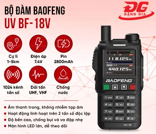 Máy bộ đàm Baofeng UV BF-18V 2