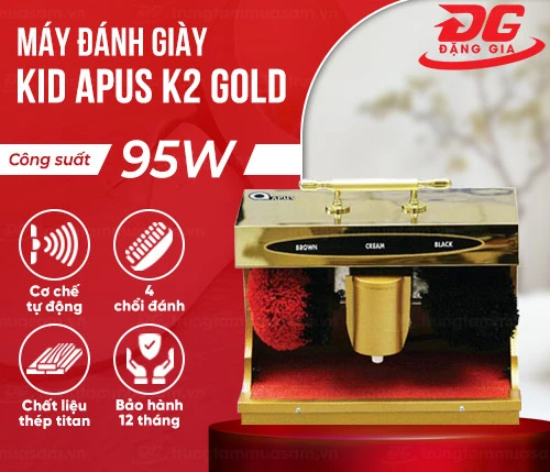 Máy đánh giày gia đình Kid Apus K2 Gold 2