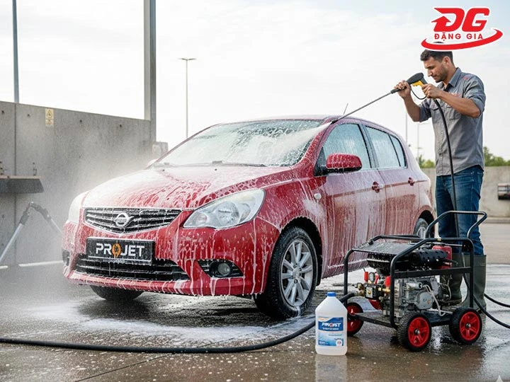 máy rửa xe Projet xịt rửa siêu mạnh
