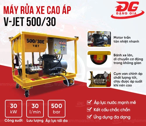 Máy xịt rửa xe ô tô cao áp V-JET 500/30 2