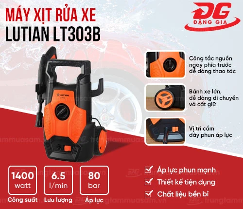 Máy rửa xe Lutian 1400W LT303B 2