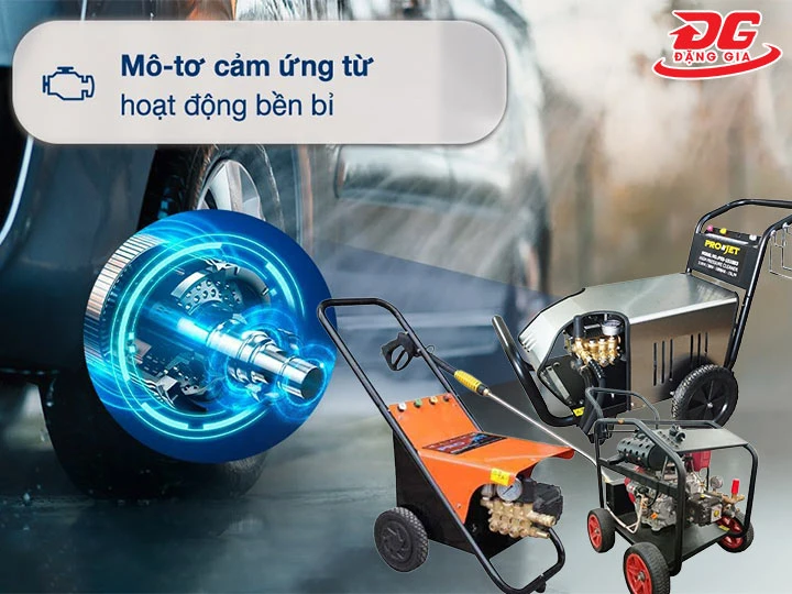 motor cảm ứng từ của máy rửa xe Projet