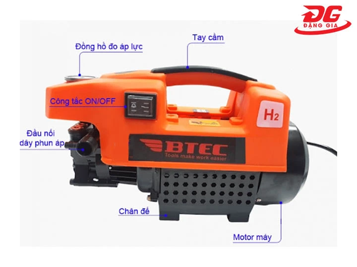 cấu tạo Máy rửa xe Btec