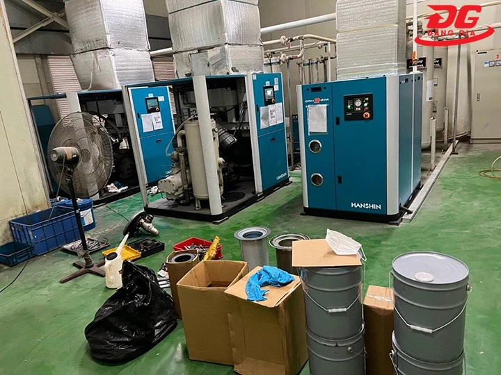 hạn chế máy nén khí Hanshin