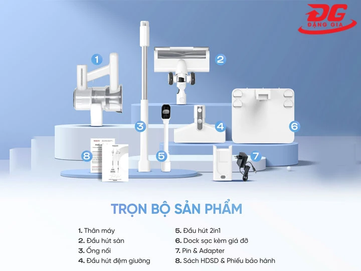 phụ kiện đi kèm máy hút bụi Masuto