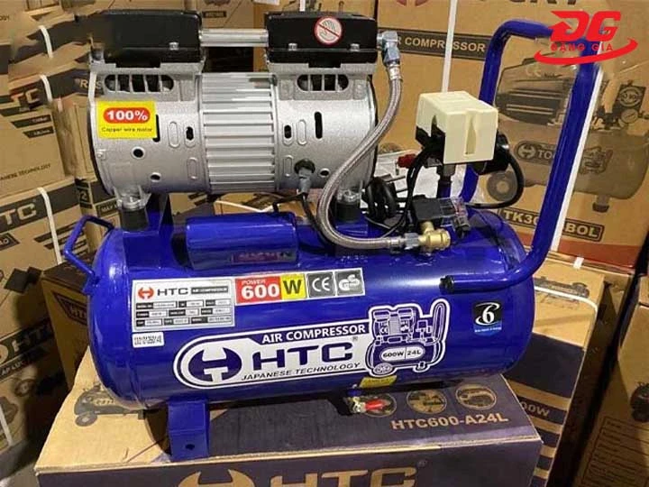 Máy nén khí bơm hơi HTC HT600-24L