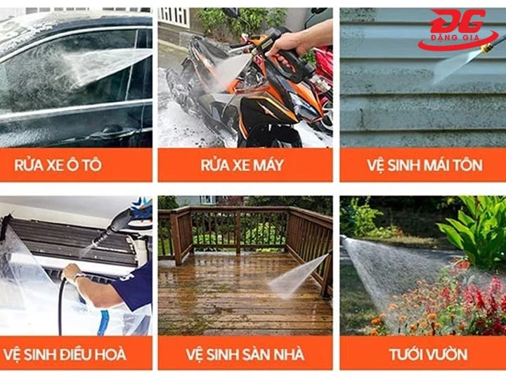 Ứng dụng máy rửa xe Fuki
