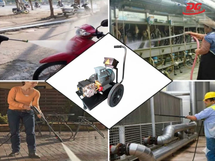 Ứng dụng thực tế của máy xịt rửa xe ô tô V-jet C250/13