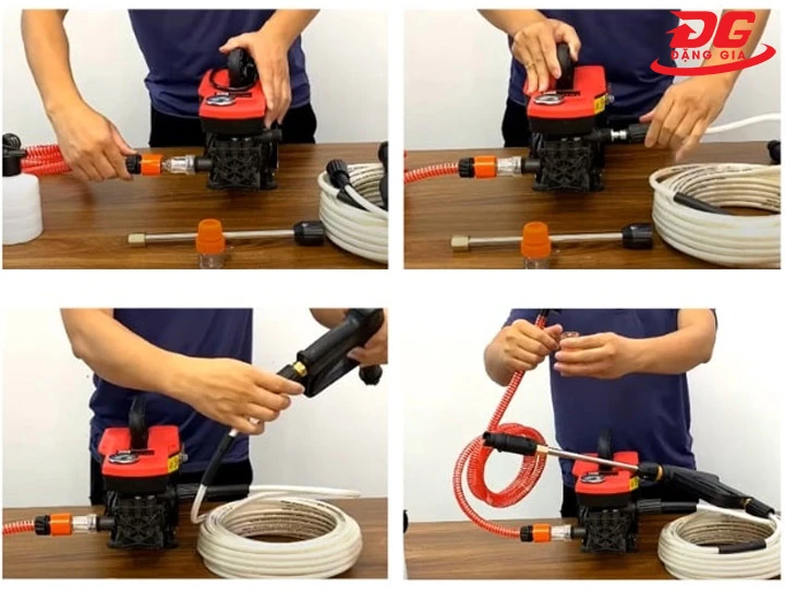 Lắp máy rửa xe JFH