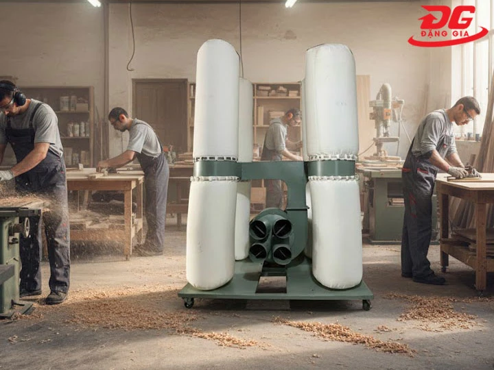 máy hút bụi 4 túi vải Hiệu suất lọc cực cao