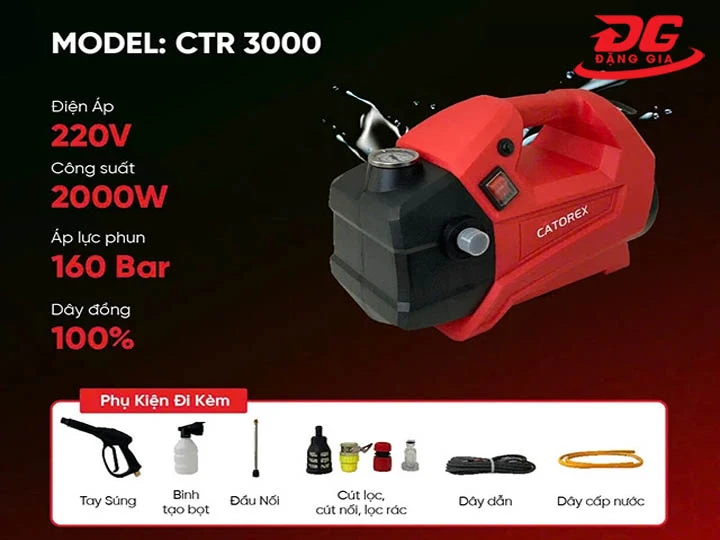 Máy bơm rửa xe Catorex CTR 3000