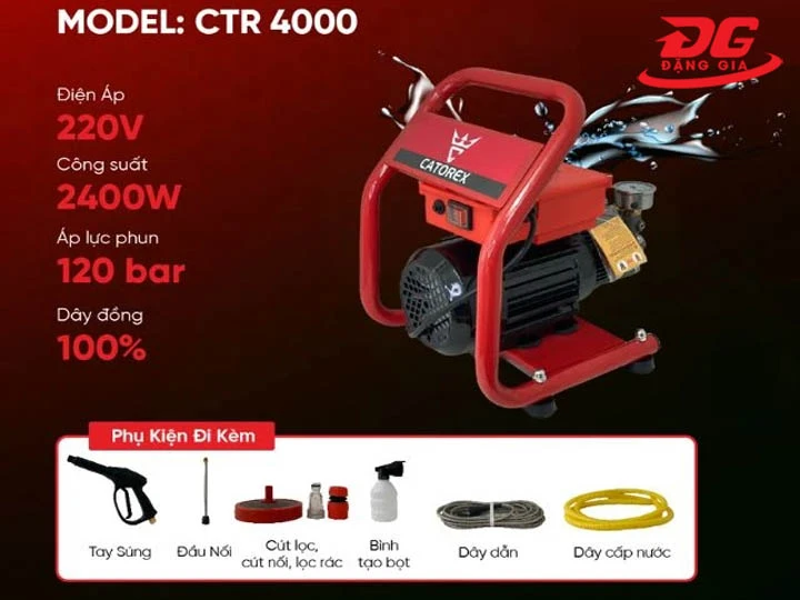 Máy bơm rửa xe Catorex CTR 4000
