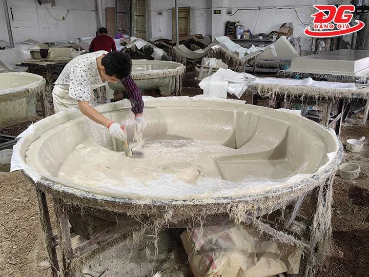 cách dùng keo gắn tháp giải nhiệt