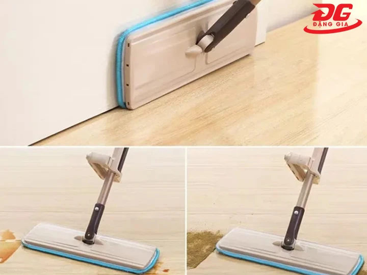 Chổi lau sàn nhà gỗ Spin Mop 360