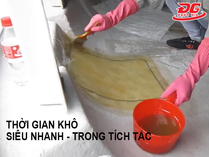 keo gắn tháp giải nhiệt khô siêu nhanh