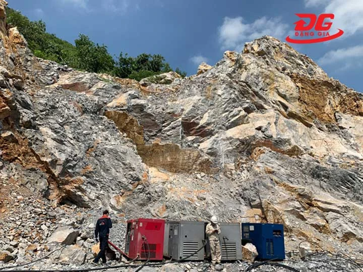 Ứng dụng máy nén khí khoan đá vào công việc