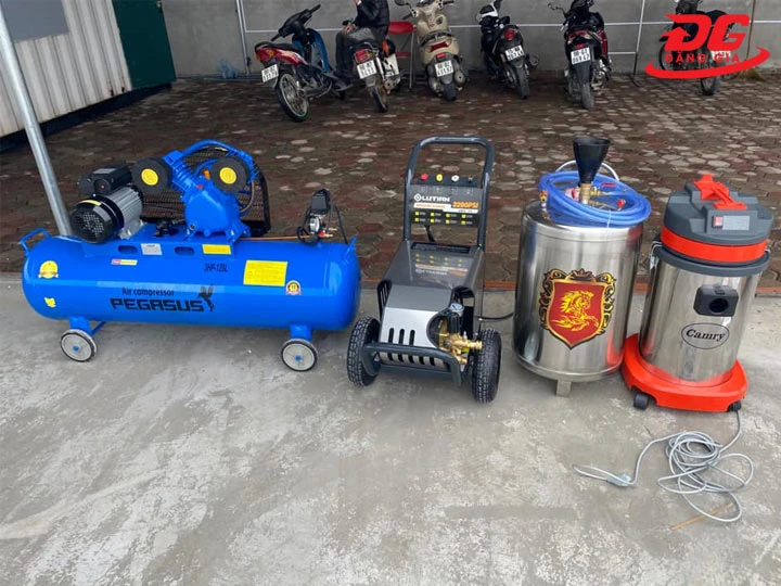 Bộ máy móc cho tiệm cafe rửa xe