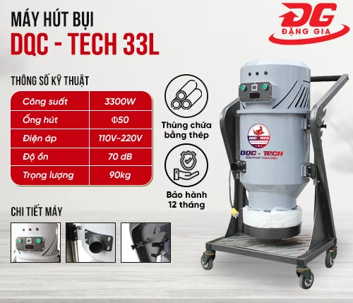 Máy hút bụi công nghiệp DQC - Tech 33L 2