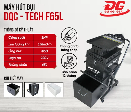 Máy hút bụi công nghiệp DQC - Tech F65L 2
