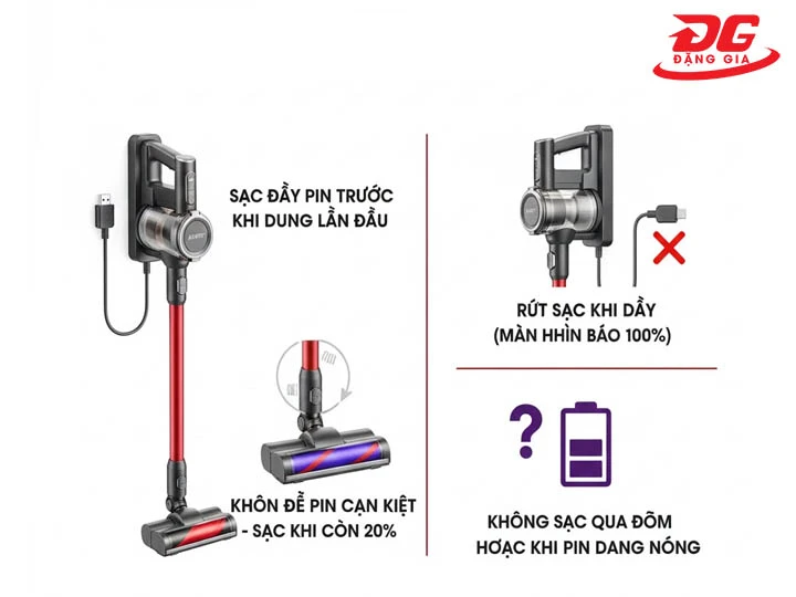 Sạc pin đúng cách