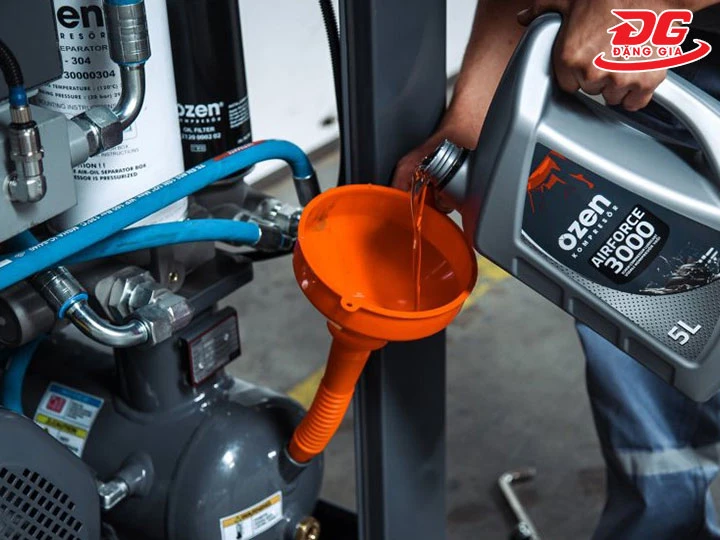 thay dầu máy nén khí định kỳ