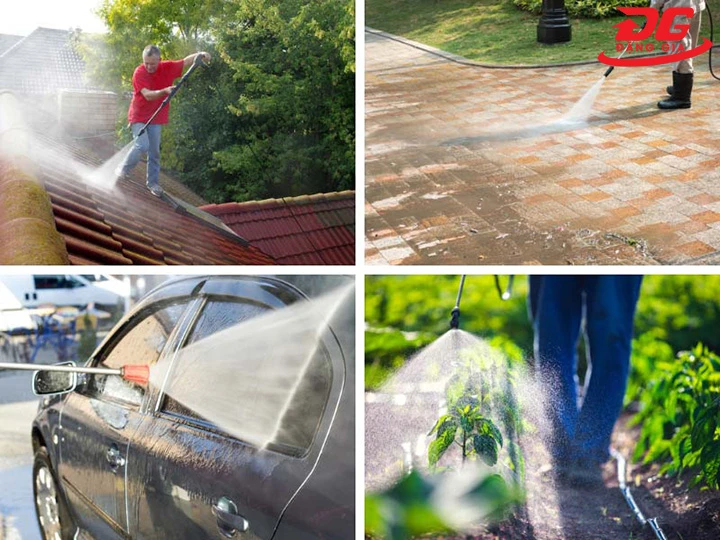 ứng dụng của máy rửa xe bình dương