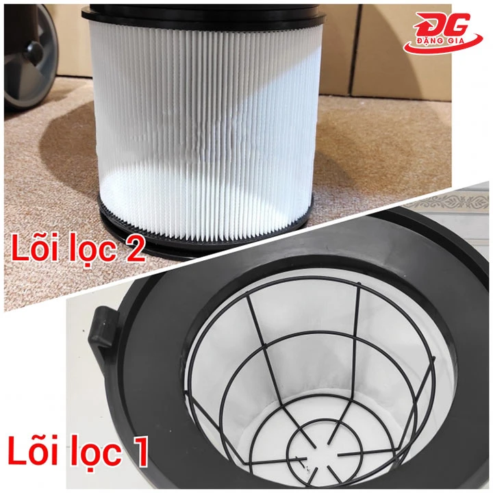 hệ thống lọc của máy hút bụi Davi Clean