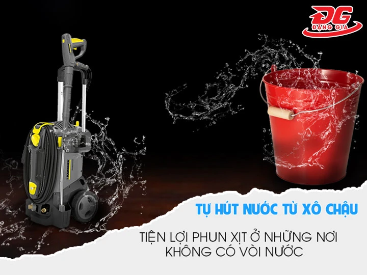 Máy rửa xe Karcher HD5/12C tự hút nước nhanh