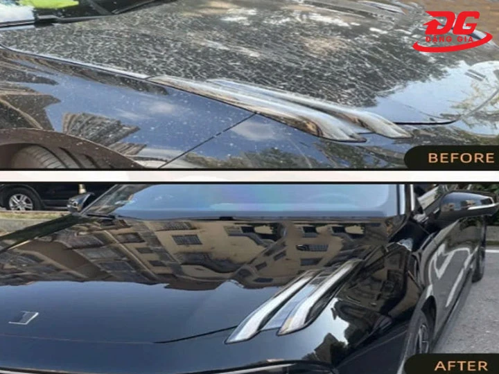 Xe trước và sau khi rửa