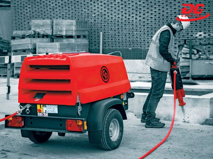 máy nén khí diesel duy trì áp ổn