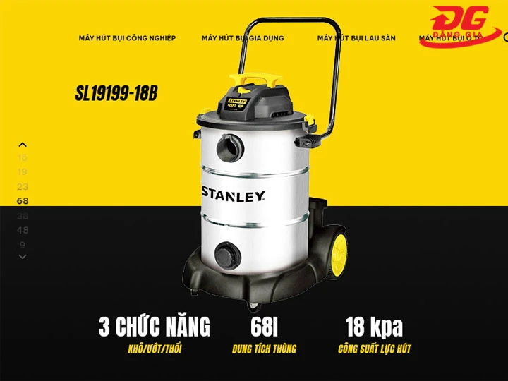 cách dùng Máy hút bụi công nghiệp 3 chức năng Stanley