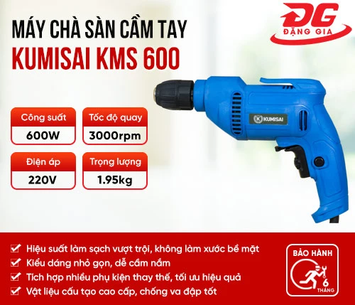 Máy chà sàn cầm tay Kumisai KMS 600 2