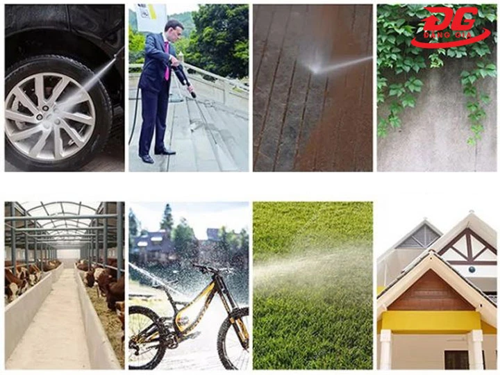 Ứng dụng máy rửa xe ZNC