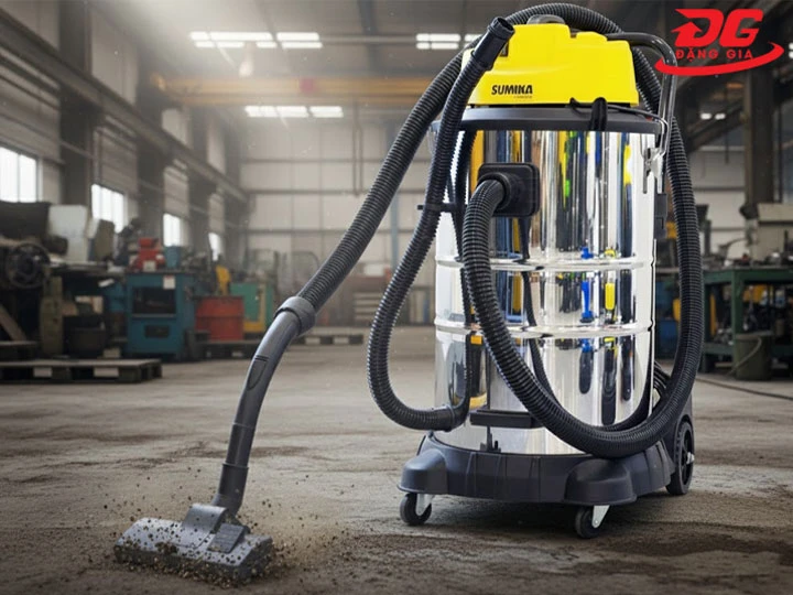 Máy hút bụi công nghiệp 1800W xử lý nhanh bụi mịn