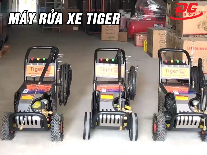 Máy rửa xe Tiger: Bền - Mạnh - Tiết kiệm - Giá hợp lý