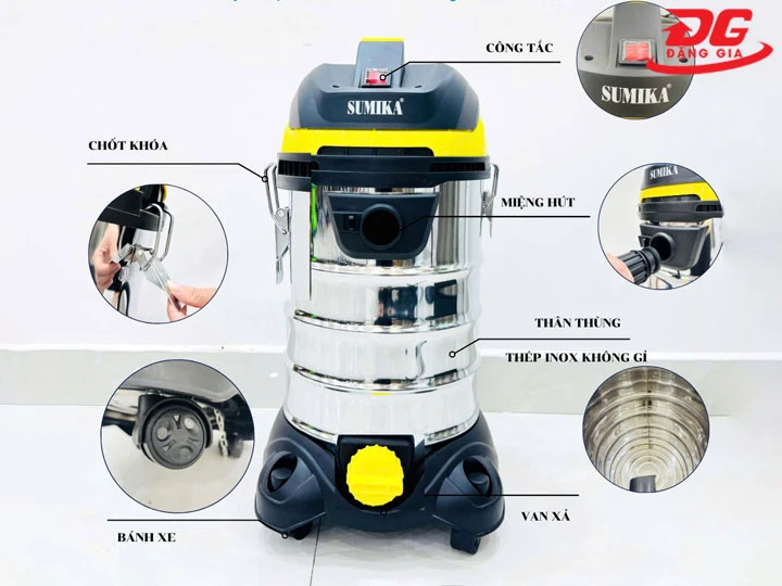 ưu điểm của Máy hút bụi công nghiệp 1800W