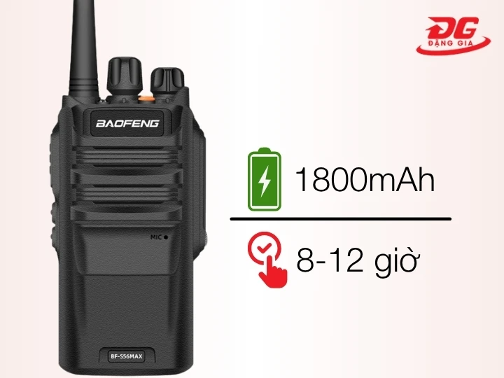 Dung lượng pin cao 1800mAh, tích hợp sạc nhanh