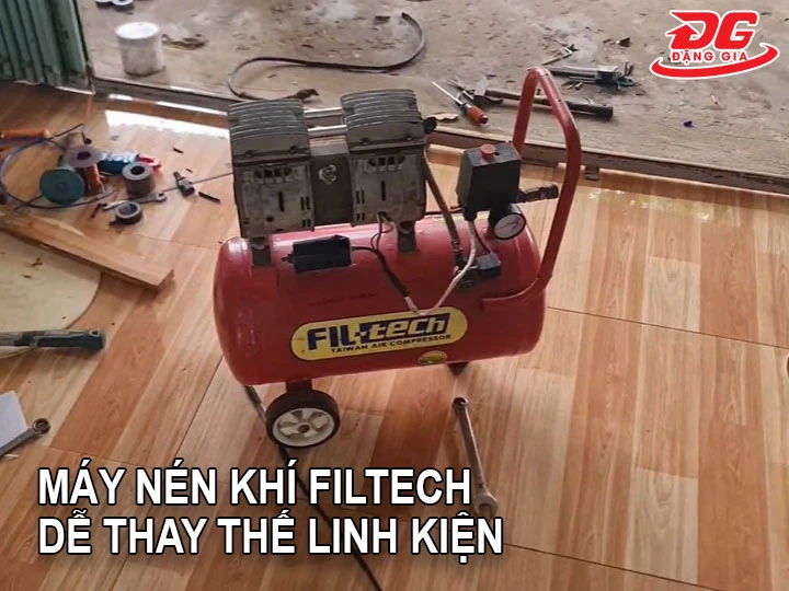 máy nén khí Filtech dễ thay thế linh kiện