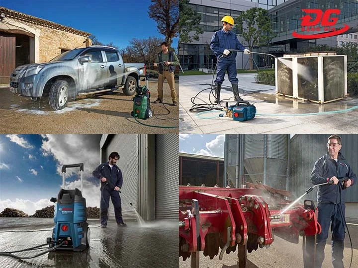 ứng dụng máy rửa xe Bosch