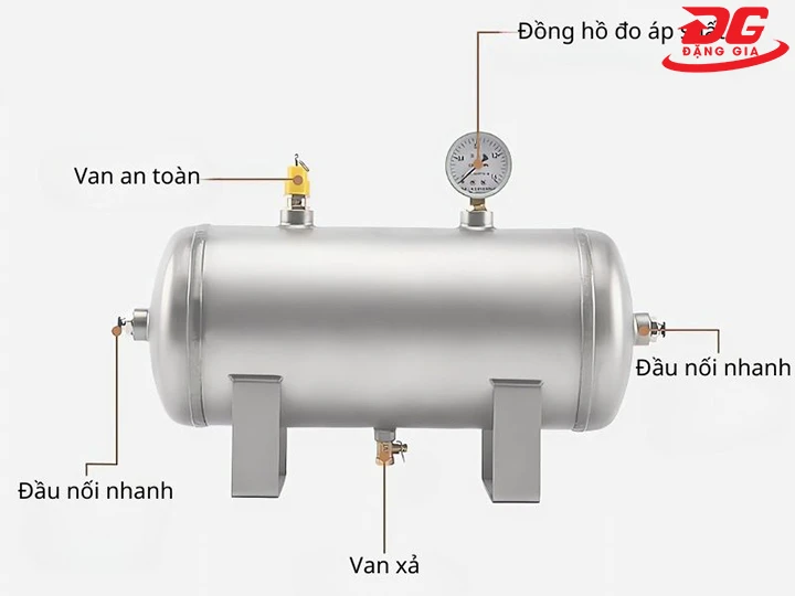 cấu tạo bình hơi xe tải