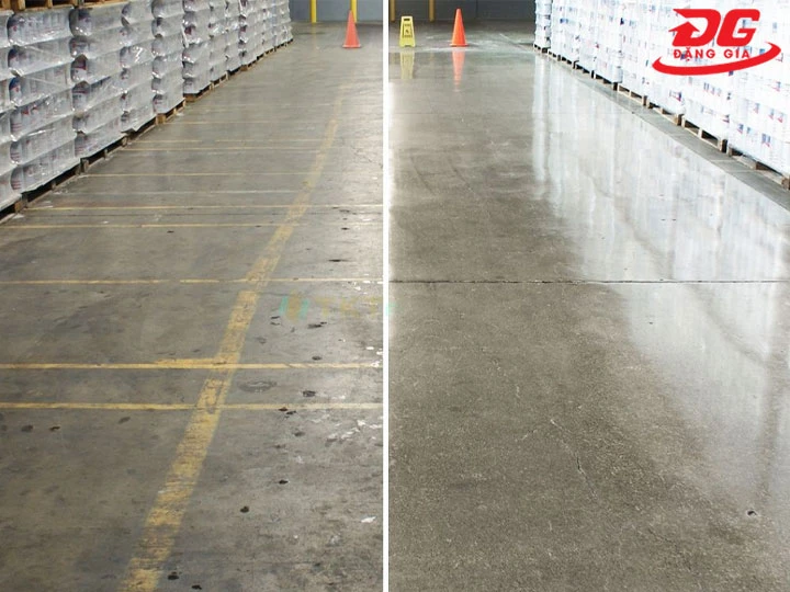 đánh bóng sàn xi măng như thế nào