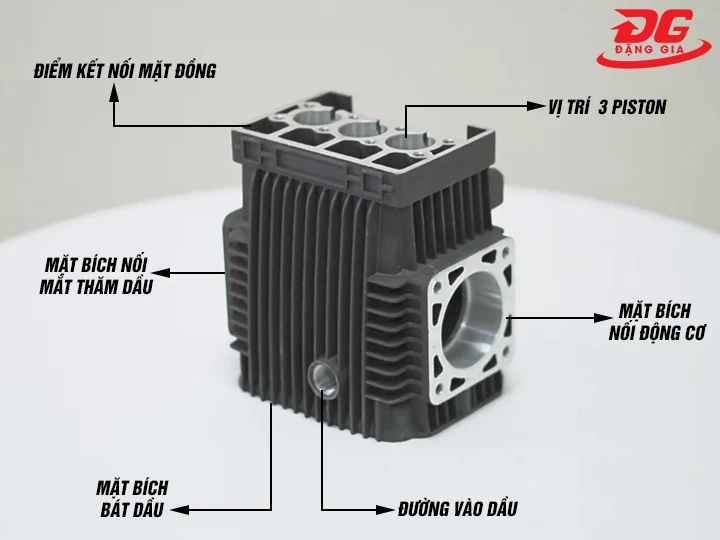 kết cấu vỏ đầu bơm máy rửa xe 2010