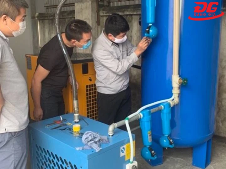 thay van xả nước máy nén khí