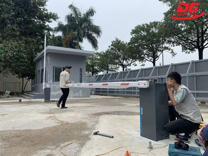 lắp barie chắn đường